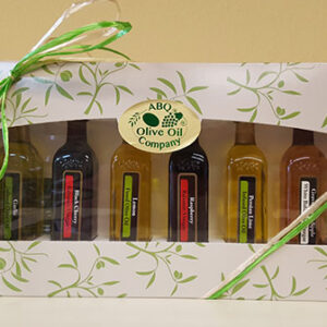 six pack olive oil and balsamic vinegar gift set