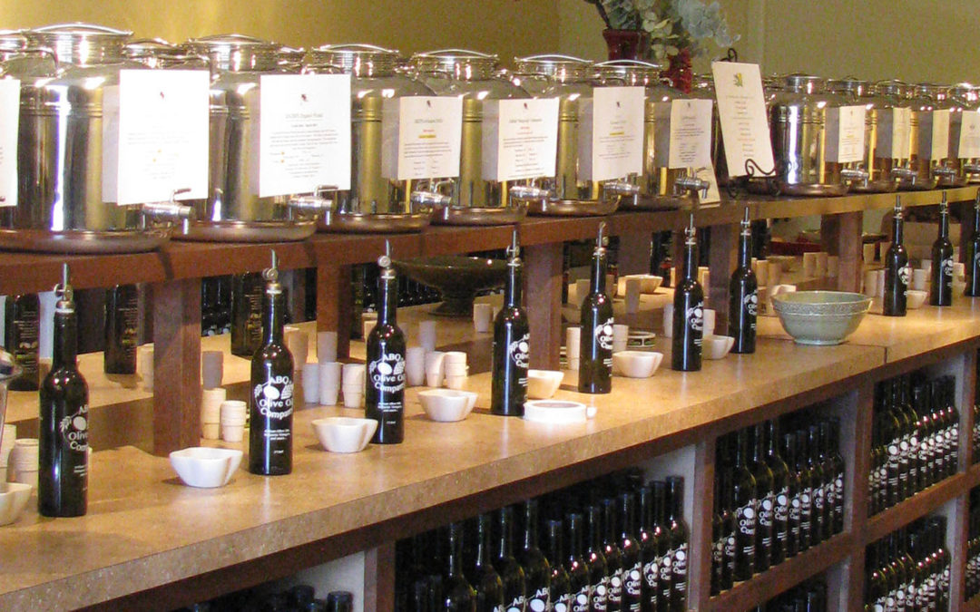 Inside ABQ Olive Oil Company Corrales store